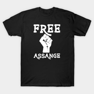 Free Assange (Power Fist) T-Shirt